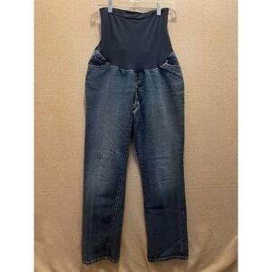 Indigo Blue Maternity Jeans Women's Large Blue Denim